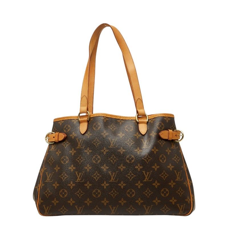 Louis Vuitton Monogram Batignolles Oriental Shoulder Bag Brown Leather