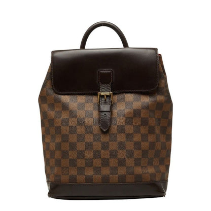 Louis Vuitton Damier Soho Backpack Brown Leather