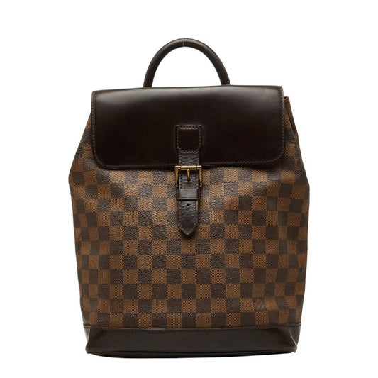 Louis Vuitton Damier Soho Backpack Brown Leather