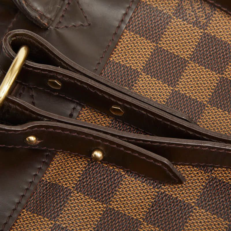 Louis Vuitton Damier Soho Backpack Brown Leather — view 8