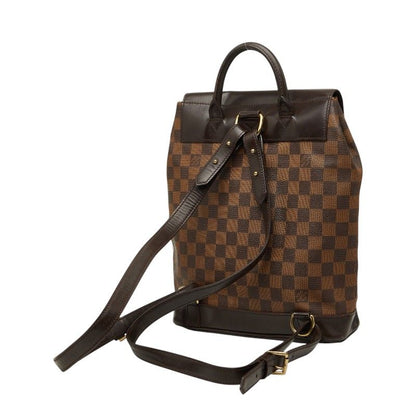 Louis Vuitton Damier Soho Backpack Brown Leather — view 2