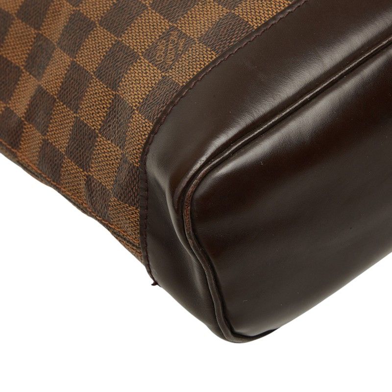 Louis Vuitton Damier Soho Backpack Brown Leather — view 5
