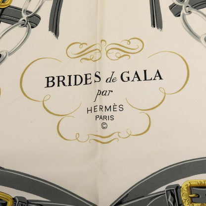 Hermes Carre 90 Brides de Gala Ceremony Bridle Scarf Large Pink Multicolor Silk — view 2