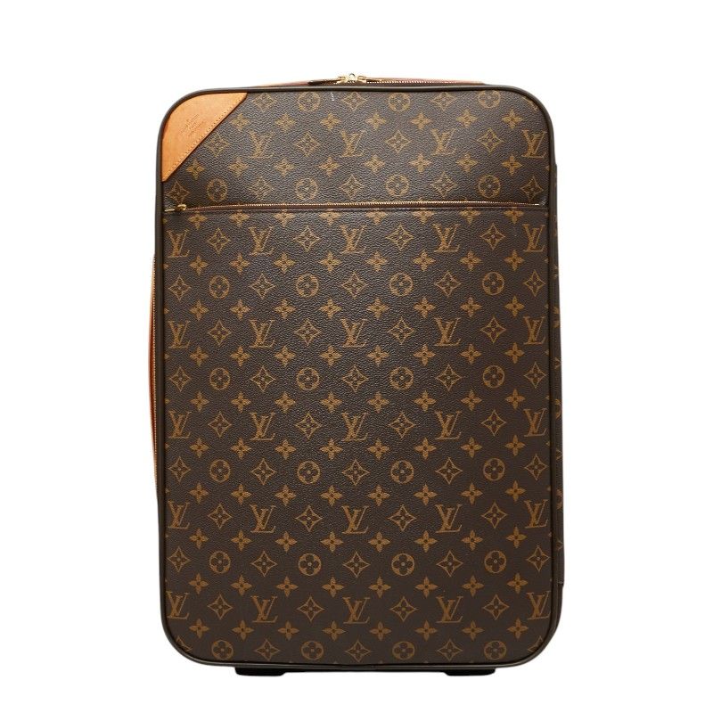 Louis Vuitton Monogram Pegase 50 Carry Case Trolley Suitcase Brown Leather 1