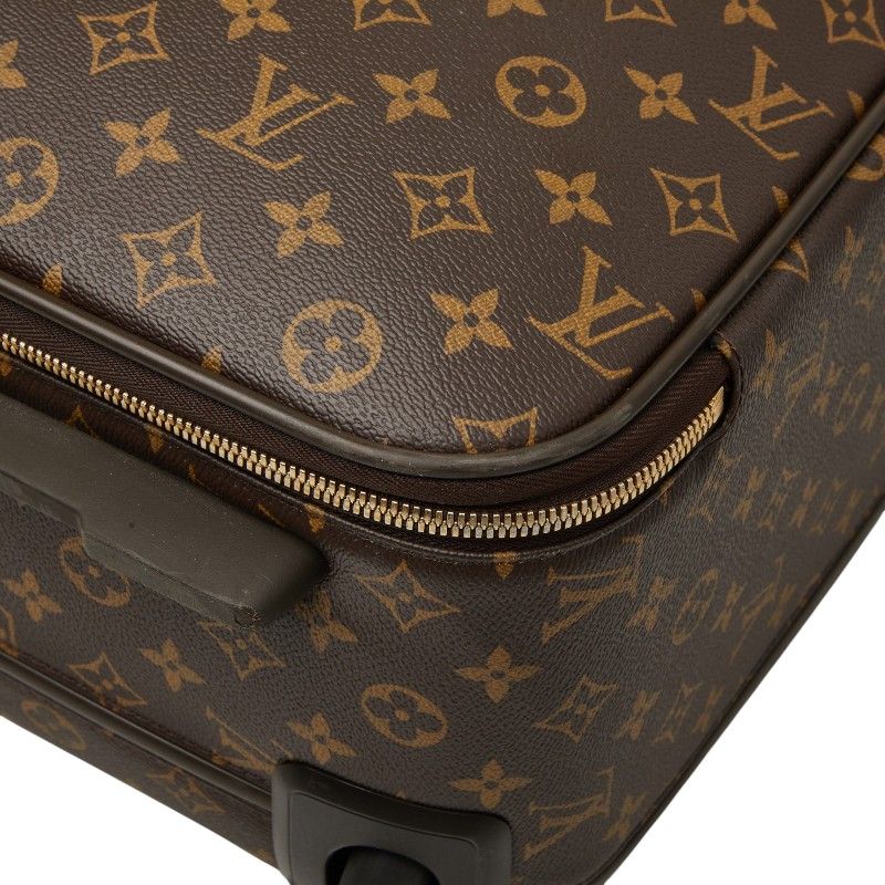 Louis Vuitton Monogram Pegase 50 Carry Case Trolley Suitcase Brown Leather 1 — view 4
