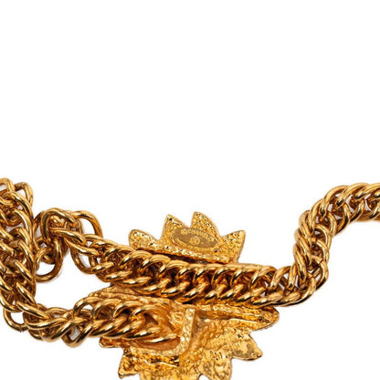 Chanel Vintage CC Logo Lion Motif Chain Belt Gold Plated — view 3