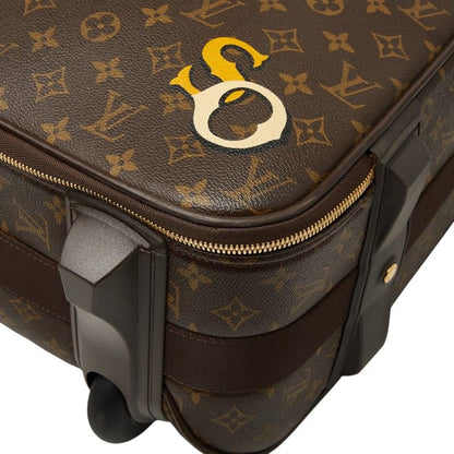 Louis Vuitton Monogram Pegase 55 Travel Bag Suitcase Brown Leather — view 4
