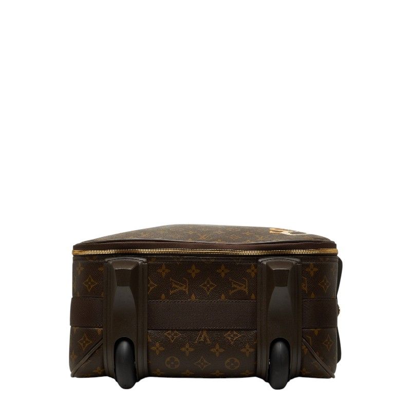 Louis Vuitton Monogram Pegase 55 Travel Bag Suitcase Brown Leather — view 3