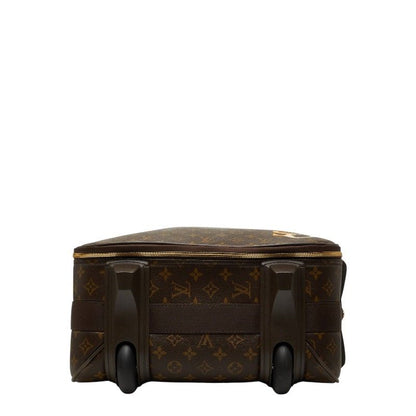 Louis Vuitton Monogram Pegase 55 Travel Bag Suitcase Brown Leather — view 3