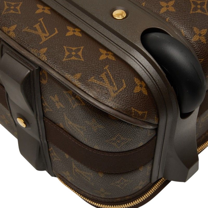 Louis Vuitton Monogram Pegase 55 Travel Bag Suitcase Brown Leather — view 7