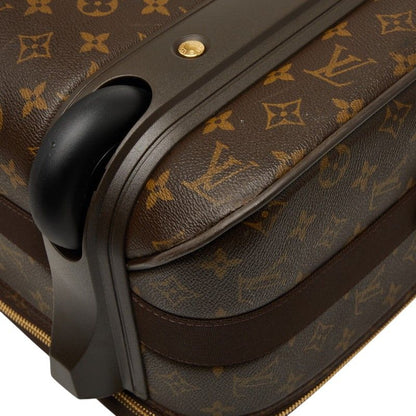 Louis Vuitton Monogram Pegase 55 Travel Bag Suitcase Brown Leather — view 6