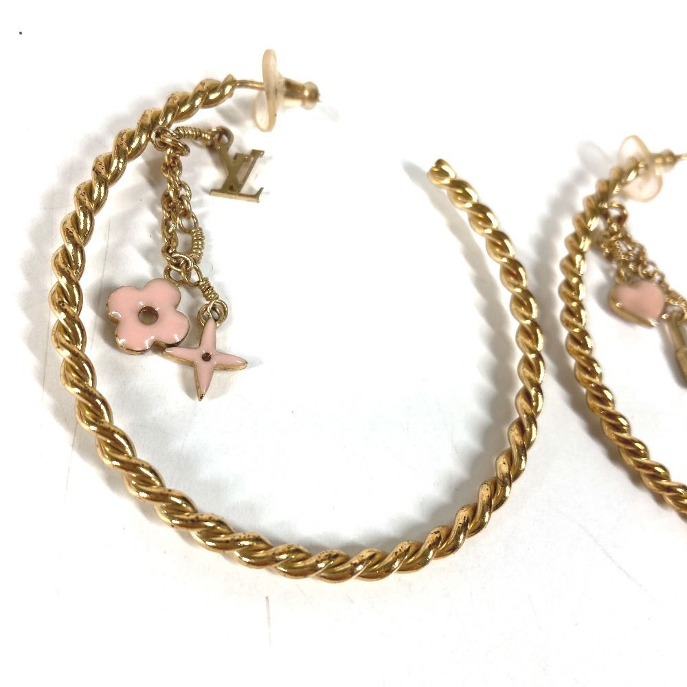 Louis Vuitton Earrings Creole All Metal Gold — view 3