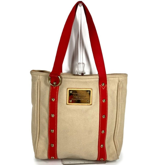 Louis Vuitton Shoulder Bag Cabas MM Canvas Beige