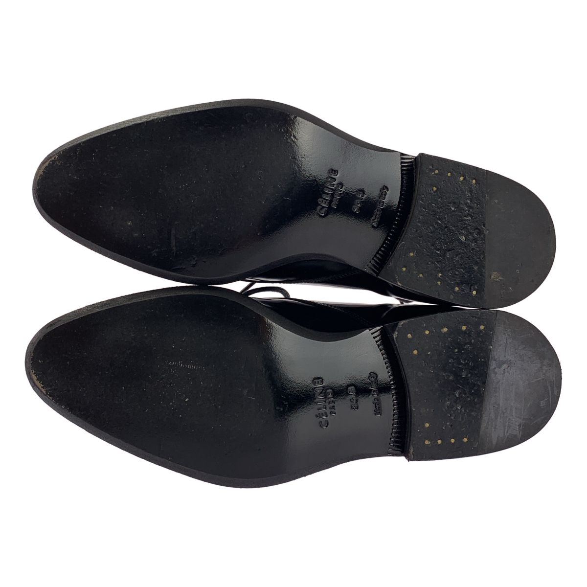 Celine Leather Lace Up Shoes Black 36.5 — view 5
