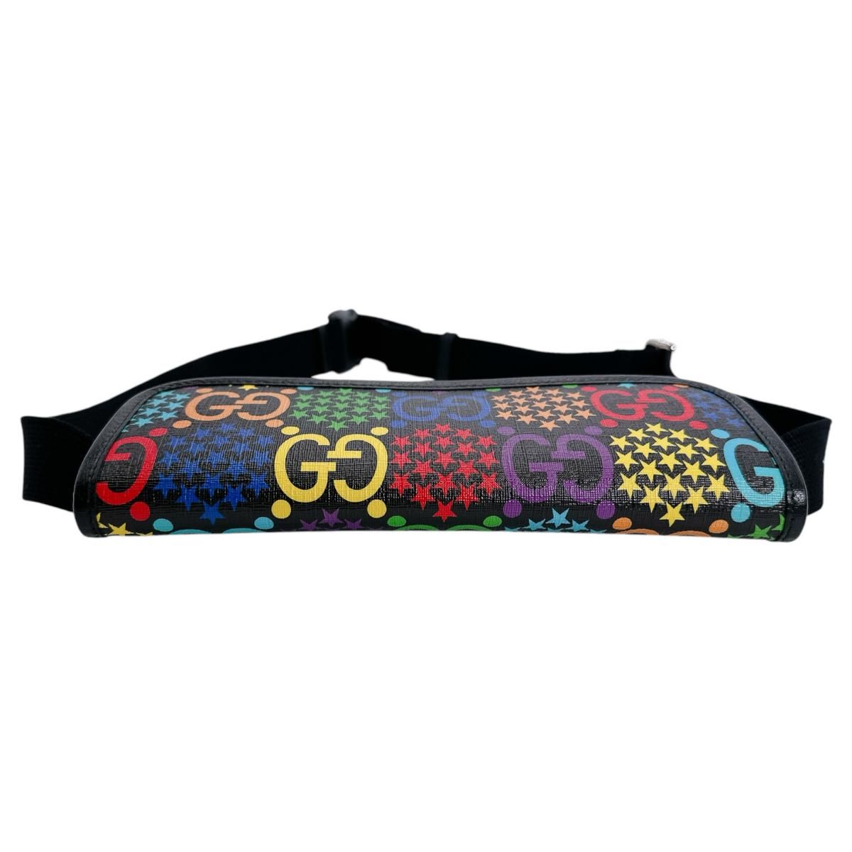 Gucci Belt Bag Waist Pouch GG Psychedelic Black Multicolor — view 6