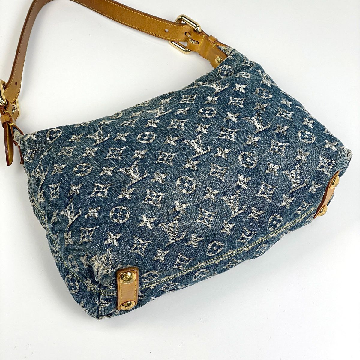 Louis Vuitton PM Shoulder Bag Monogram Denim Blue — view 2