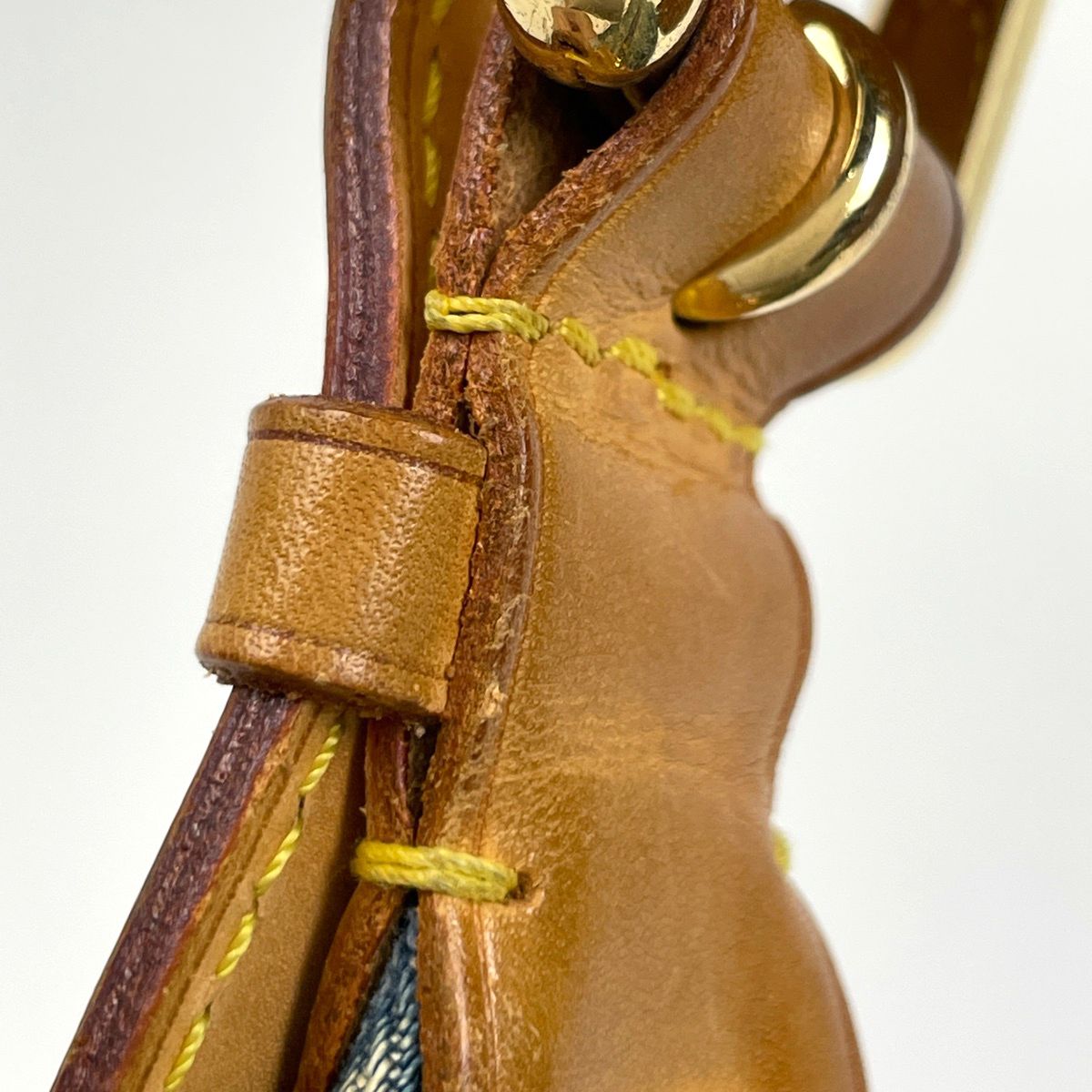 Louis Vuitton PM Shoulder Bag Monogram Denim Blue — view 6