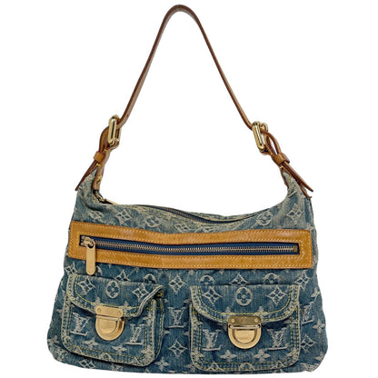 Louis Vuitton PM Shoulder Bag Monogram Denim Blue