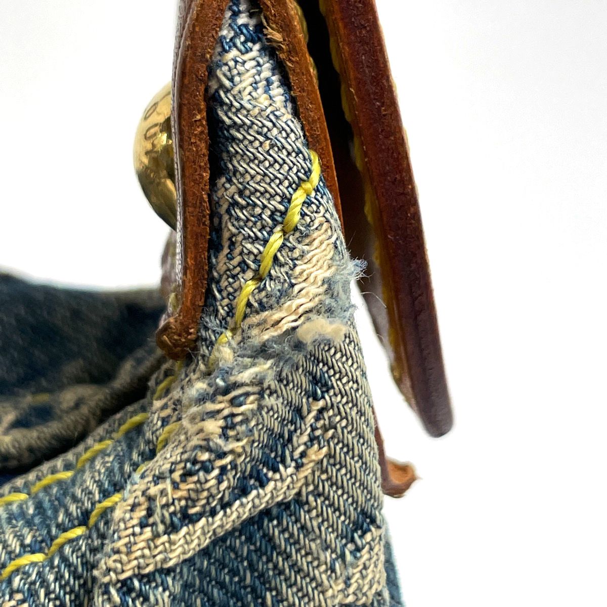 Louis Vuitton PM Shoulder Bag Monogram Denim Blue — view 4