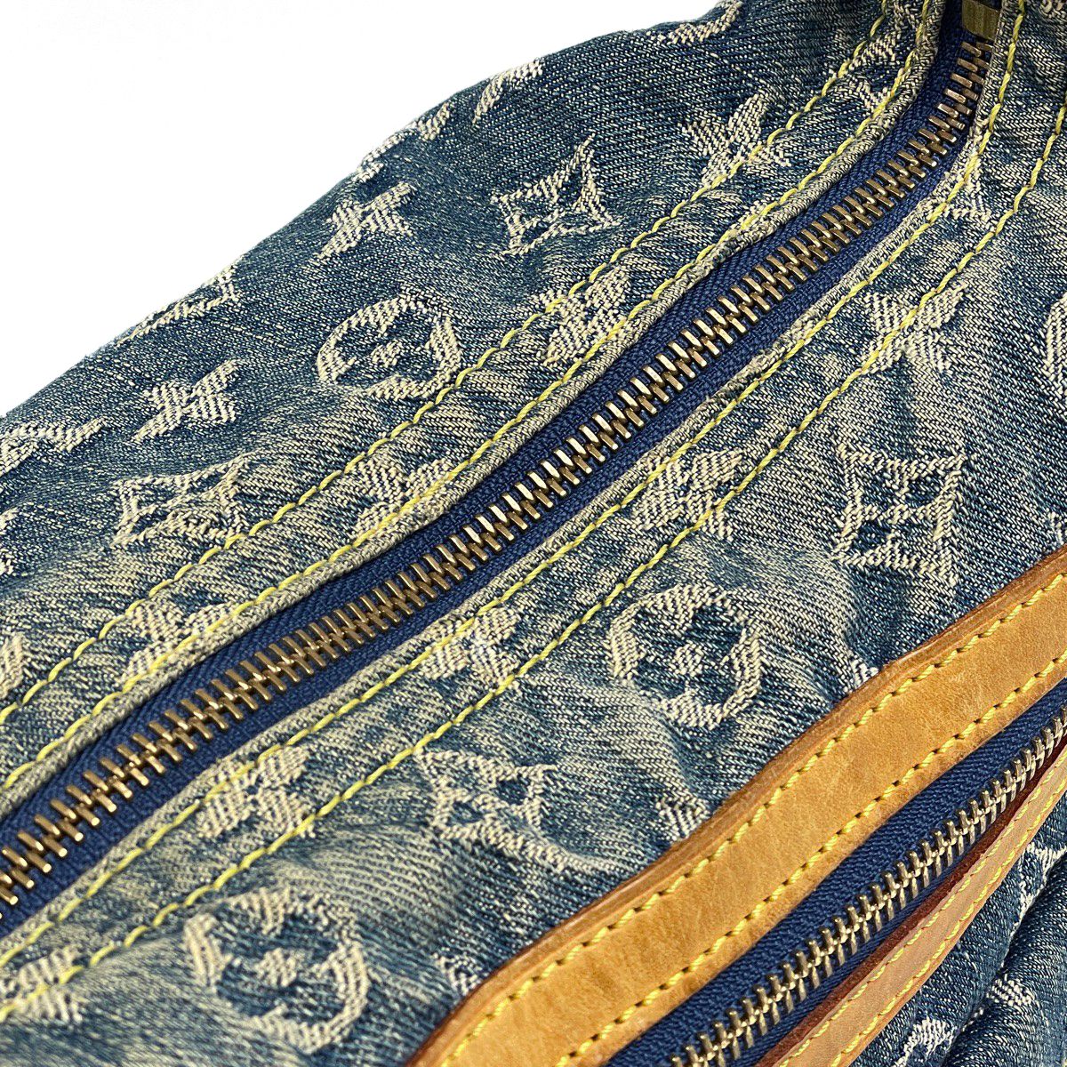 Louis Vuitton PM Shoulder Bag Monogram Denim Blue — view 5