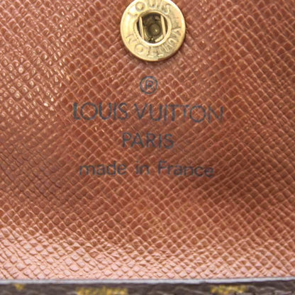 Louis Vuitton Coin Case Wallet Card Brown Snap Button Monogram Pattern — view 7