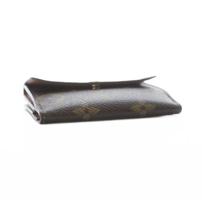 Louis Vuitton Coin Case Wallet Card Brown Snap Button Monogram Pattern — view 4