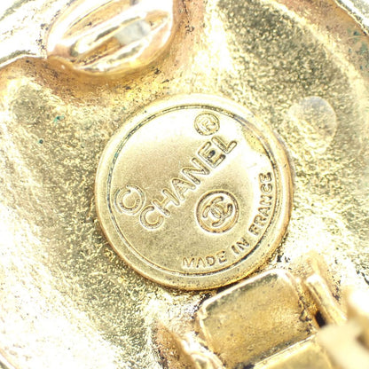 Chanel Large Earrings CC Logo Gold — view 5