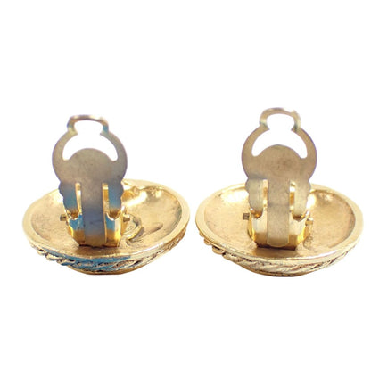 Chanel Large Earrings CC Logo Gold — view 3