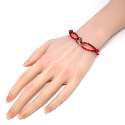 Cartier Bracelet Baby Love 4 Points Diamond Black Ceramic Red Cotton Cord 18K — view 4