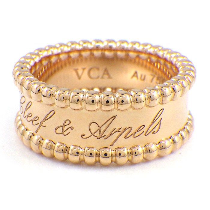 Van Cleef & Arpels Ring Perlee Signature Logo 18K Pink Gold — view 3