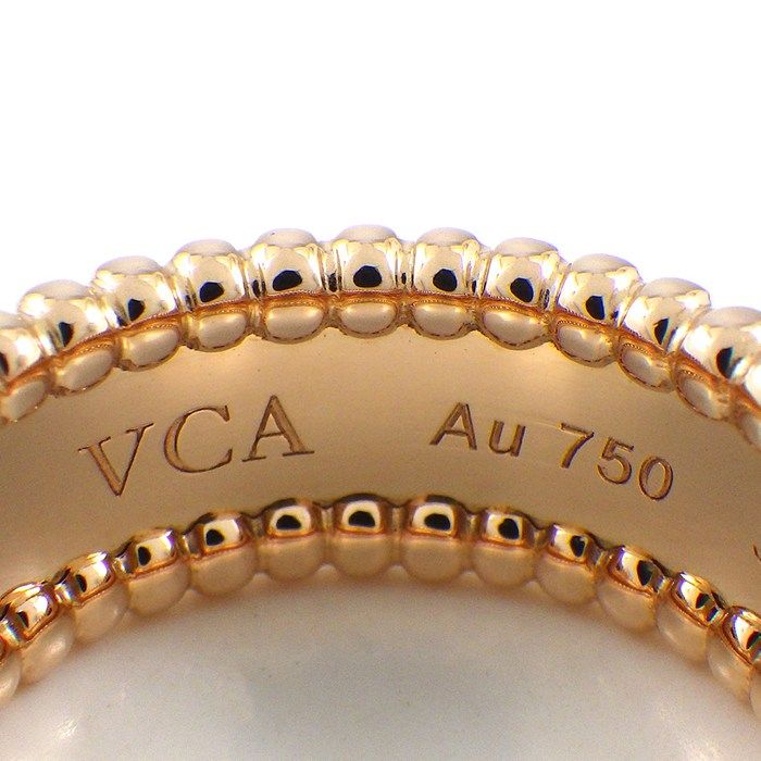 Van Cleef & Arpels Ring Perlee Signature Logo 18K Pink Gold — view 4