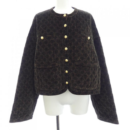 Celine Collarless Jacket Black