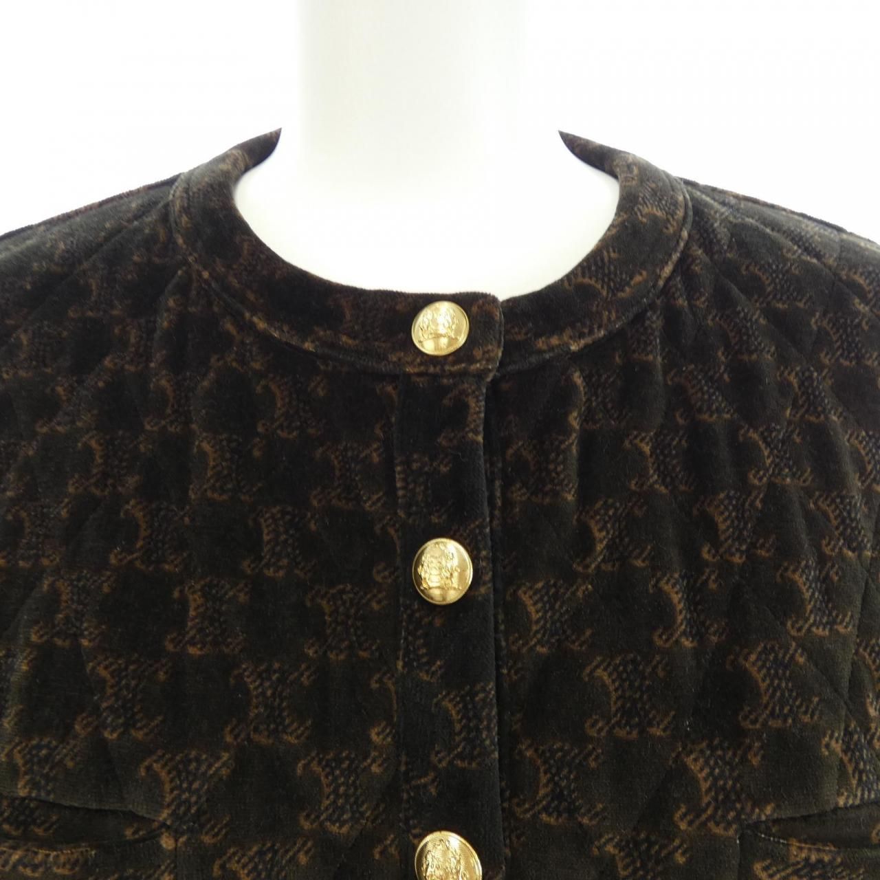 Celine Collarless Jacket Black — view 5