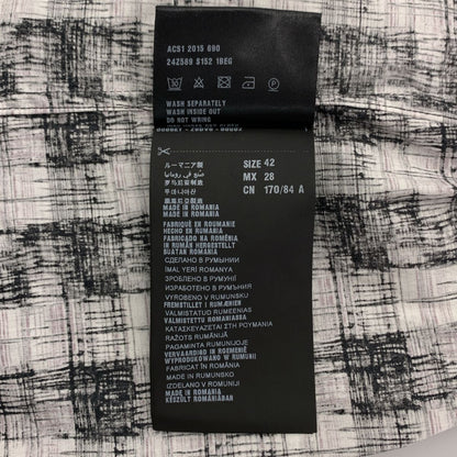 Prada All Over Drawstring Shirt Jacket 42 Purple — view 6