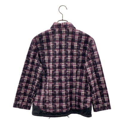 Prada All Over Drawstring Shirt Jacket 42 Purple — view 4