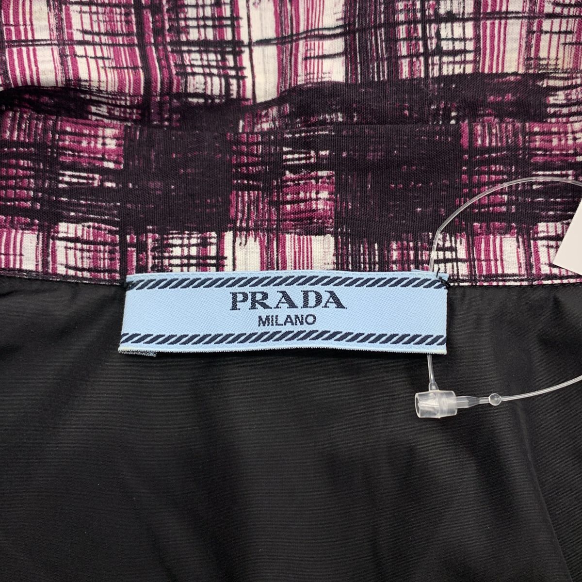 Prada All Over Drawstring Shirt Jacket 42 Purple — view 5