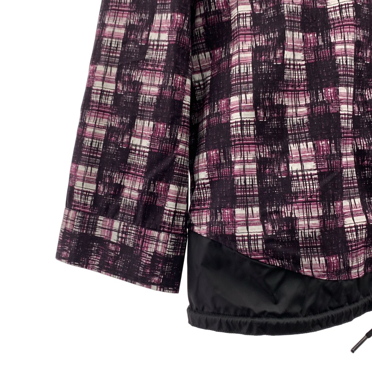 Prada All Over Drawstring Shirt Jacket 42 Purple — view 3