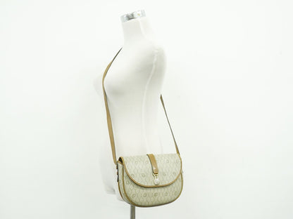 Dior Honeycomb Pattern Shoulder Bag Pochette Beige — view 6