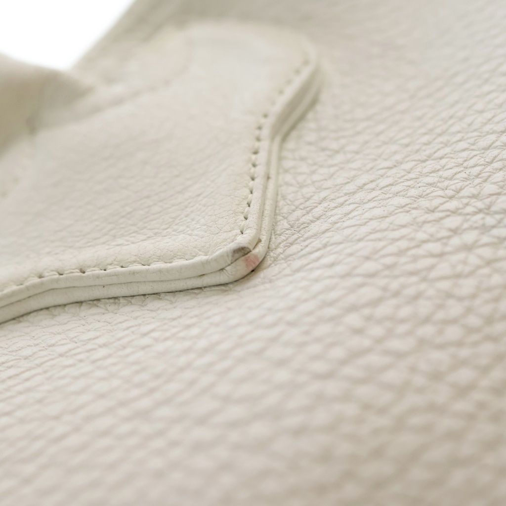 Chrome Hearts FS Tote Bag Leather White with Cross Patch — view 8