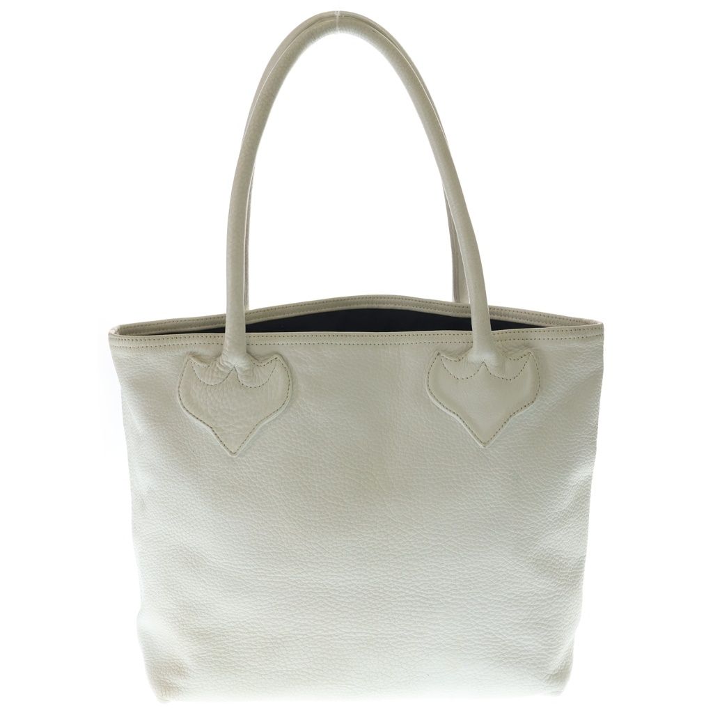 Chrome Hearts FS Tote Bag Leather White with Cross Patch — view 2