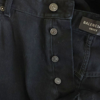 Balenciaga Baggy Denim Pants Black — view 5