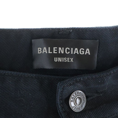 Balenciaga Baggy Denim Pants Black — view 6