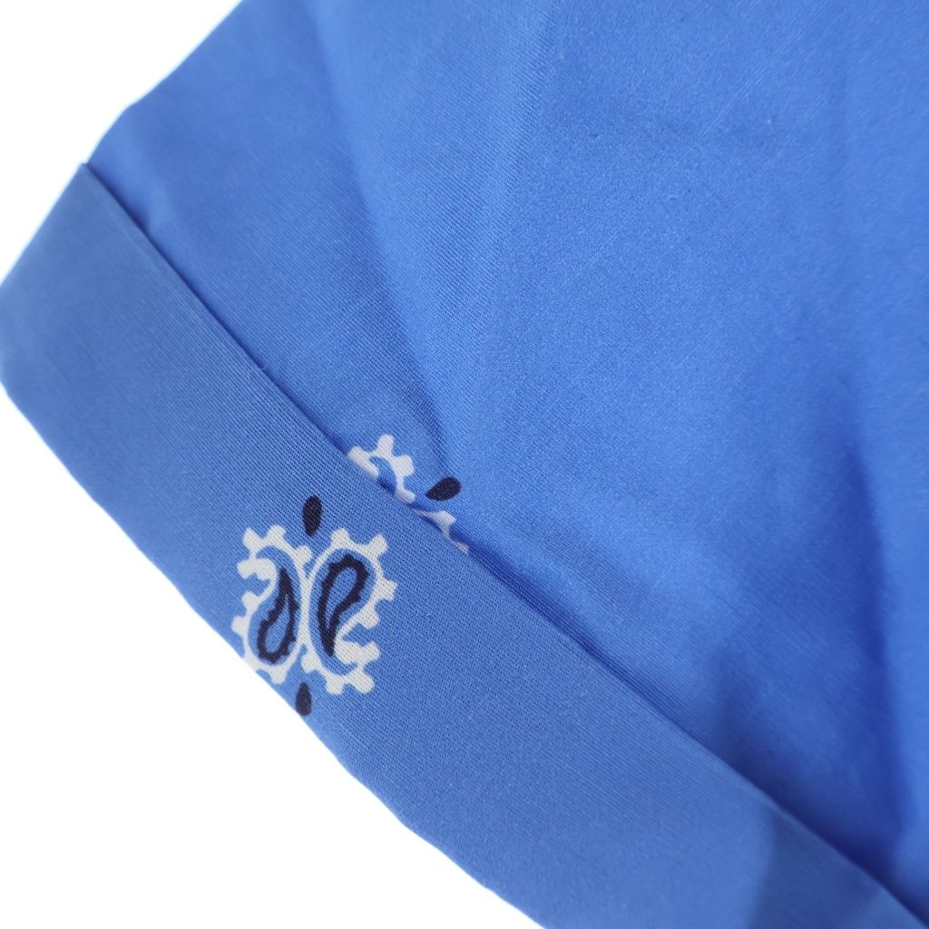 Miu Miu Printed Slub Poplin Shirt Paisley All Over Logo Patch Print Short — view 5