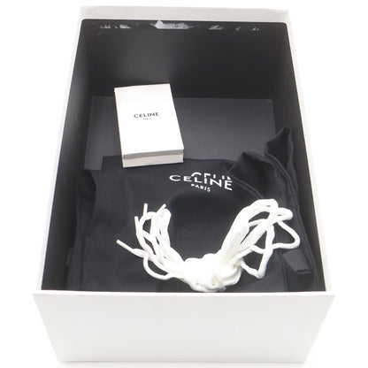Celine Triomphe Jane Canvas Low-Cut Sneakers White Blue — view 6