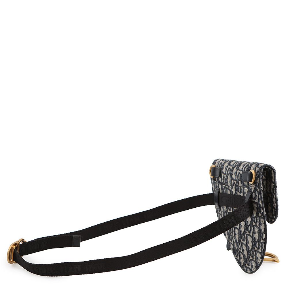 Dior Belt Bag Oblique Saddle Pouch Canvas — view 2