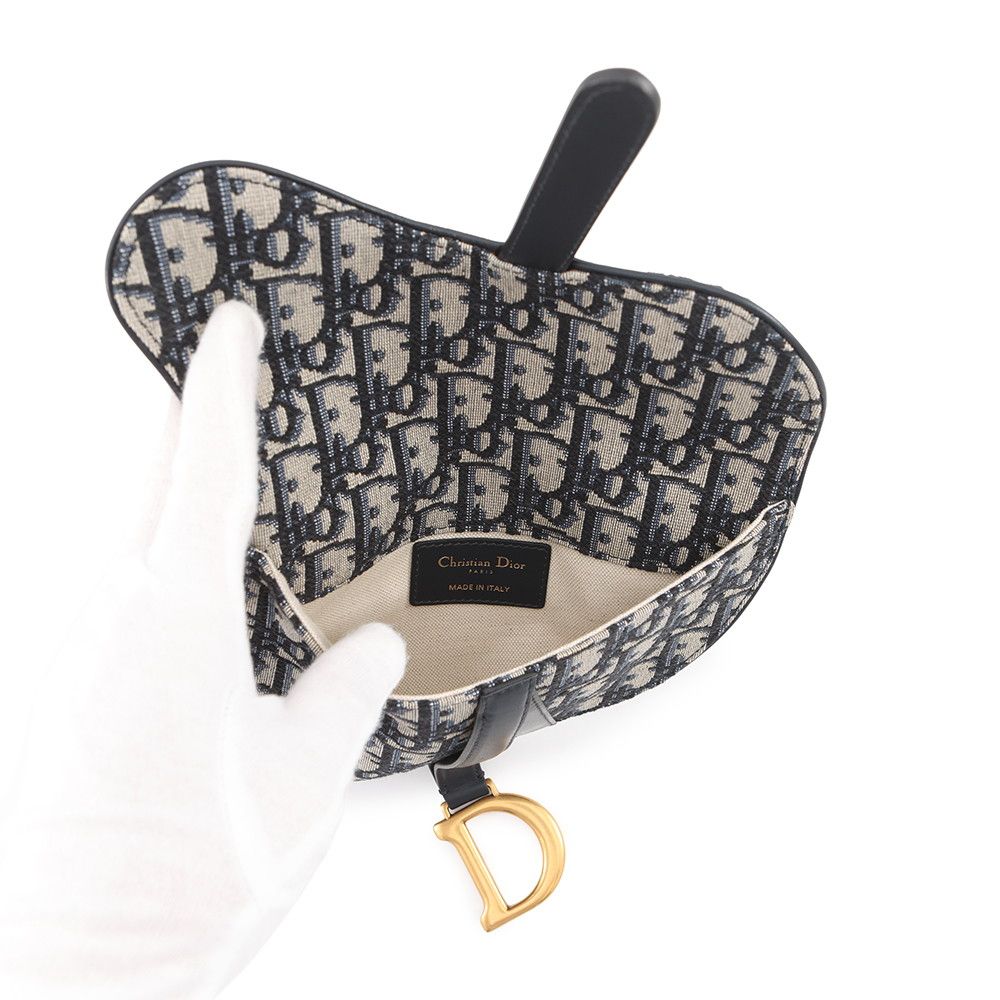 Dior Belt Bag Oblique Saddle Pouch Canvas — view 7