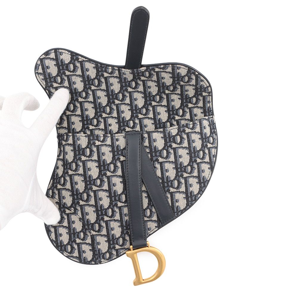 Dior Belt Bag Oblique Saddle Pouch Canvas — view 6