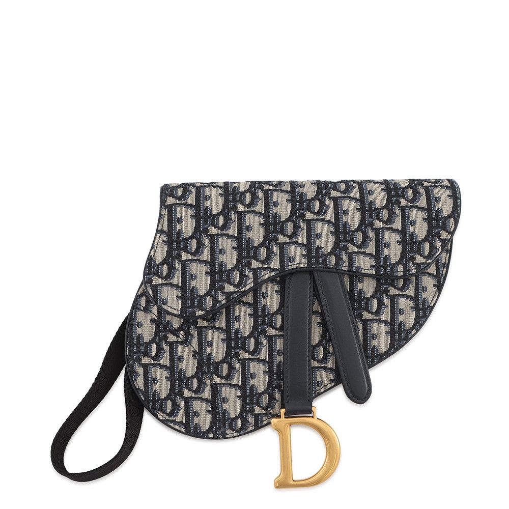 Dior Belt Bag Oblique Saddle Pouch Canvas