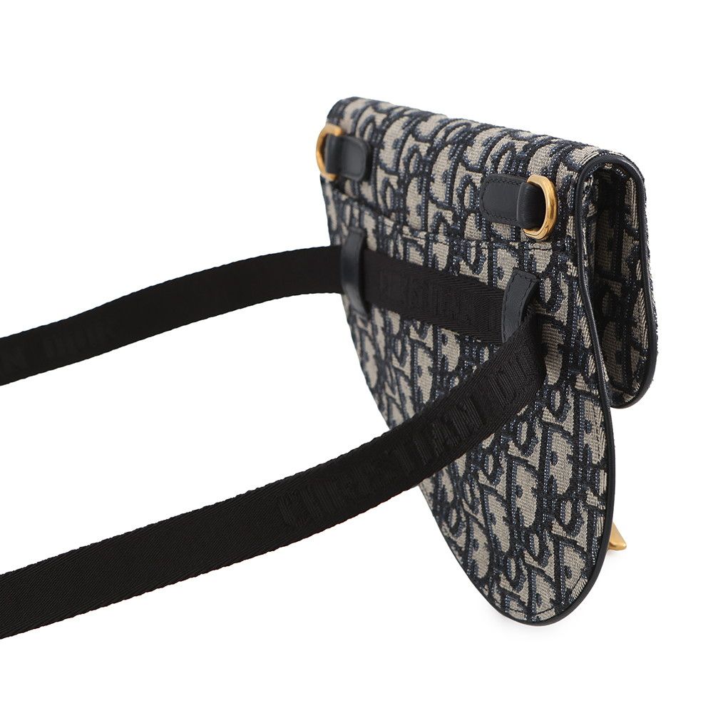 Dior Belt Bag Oblique Saddle Pouch Canvas — view 3