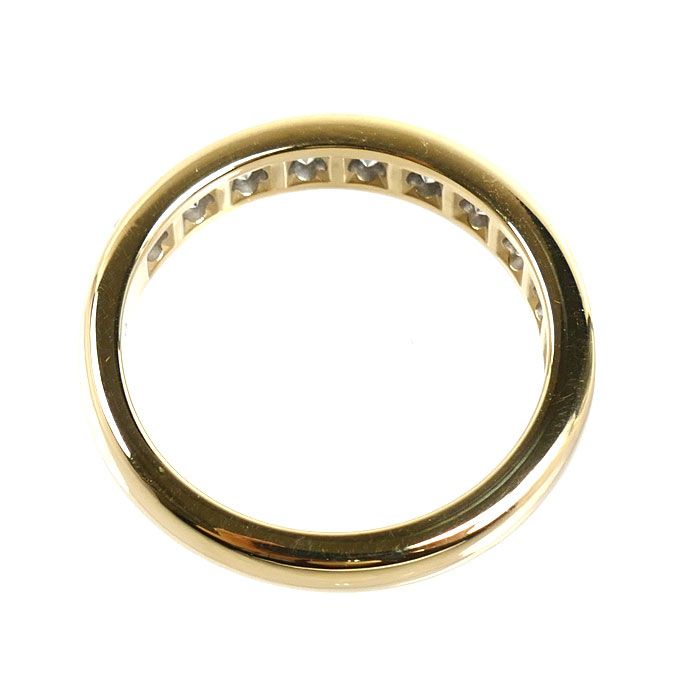 Tiffany & Co 18K Yellow Gold Half Circle Channel Setting Ring Diamond — view 4